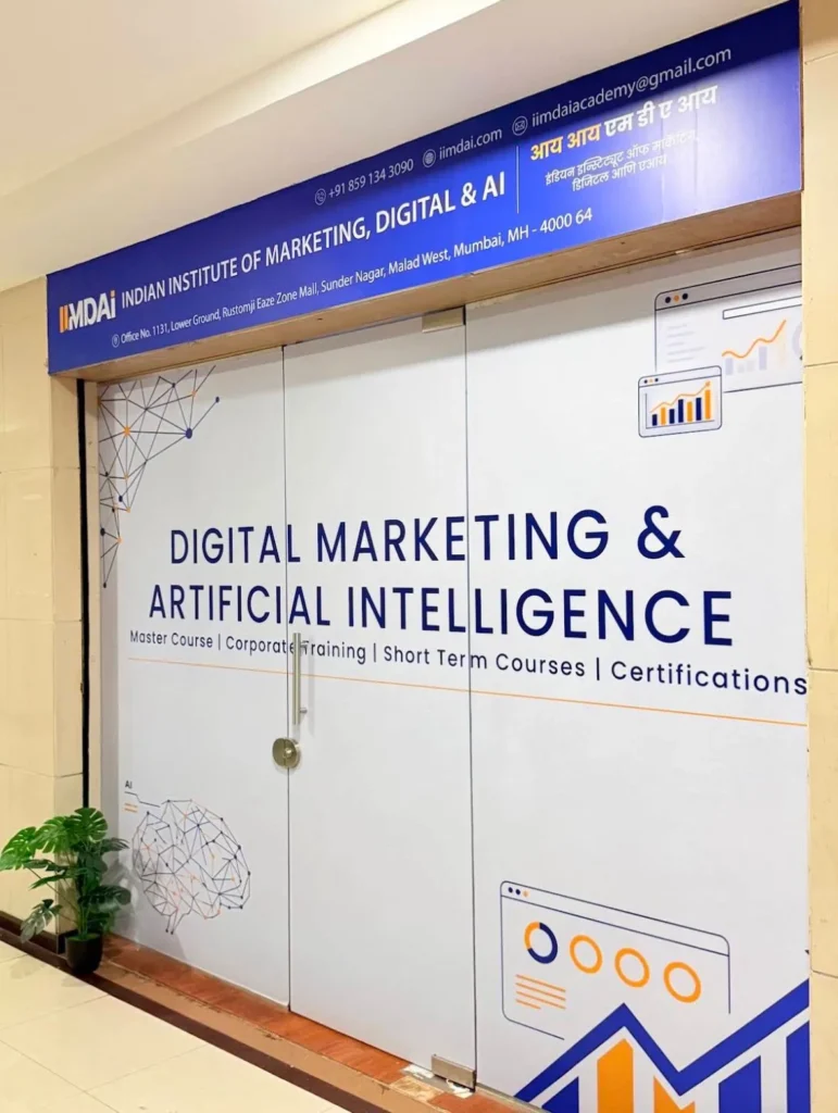 IIMDAi classroom interior for digital marketing training